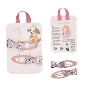 Princess Mimi Haarspangen Glitzer Motiv - Blindpack