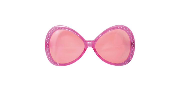 Folat Brille mit rosa Diamantframe