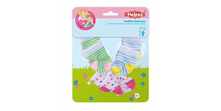 Heless Puppen-Söckchen 3er Set - Gr. 35-45 cm
