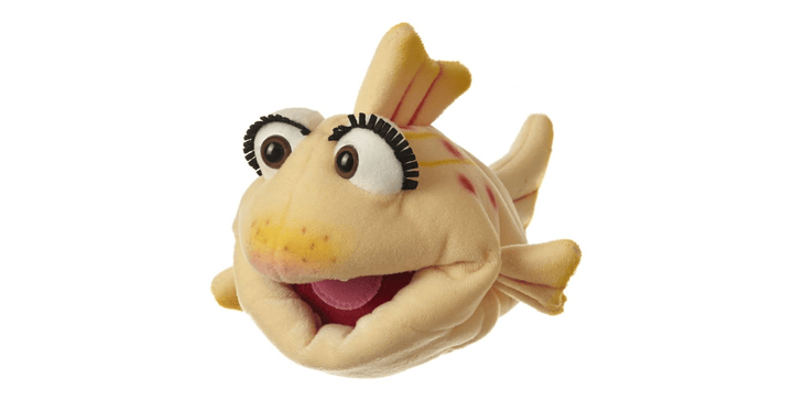 W551 Flupsi der Fisch Handpuppe ca. 20cm