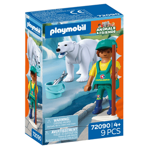 72090 Zoo: Eisbär und Pfleger - Playmobil