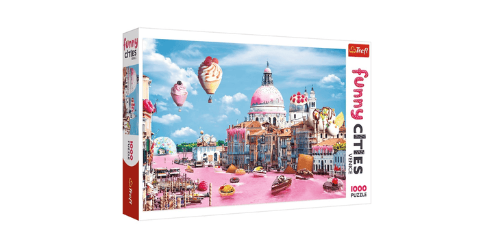 Trefl Puzzle 1000 – Funny Cities / Süßigkeiten in Venedig