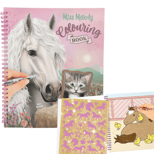 Miss Melody Malbuch mit Pailletten