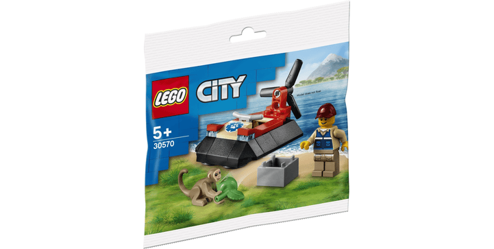 LEGO® Minifiguren 30570 Luftkissenboot für Tierrettungen - Poly Bag