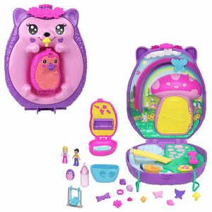 Polly Pocket Igel-Mama & Baby Schatulle