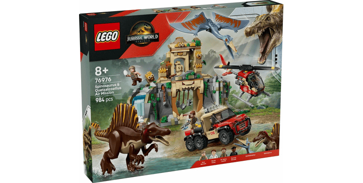 LEGO® Jurassic World™ 76976 Spinosaurier & Quetzalcoatlus: Hubschrauber-Einsatz