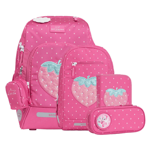 Beckmann Schulrucksack Active Air FLX 6-teiliges Set - Strawberry
