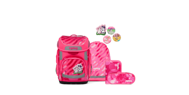 ergobag cubo Schulranzen Set KuntBärbuntes Einhorn
