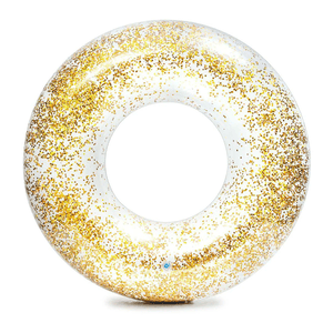 INTEX Schwimmreifen Transparent Glitter - Gold