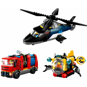 LEGO® City 60462 Kombinationsset mit Hubschrauber - Löschauto und U-Boot