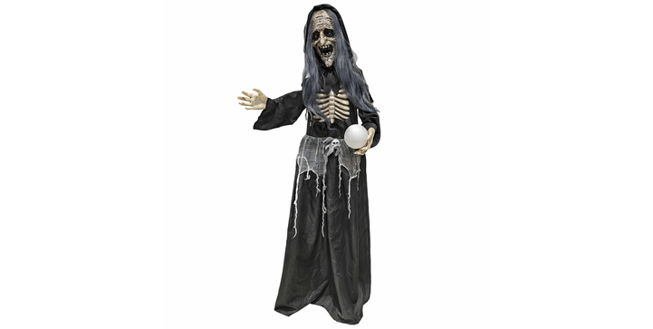 Animatronic Stehende Hexe mit Zauberball