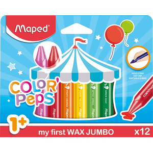 Maped Wachsmalstifte COLOR'PEPS WAX JUMBO x 12