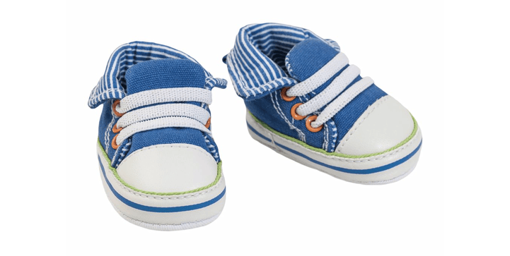Heless Puppen-Sneakers blau - Gr. 38-45 cm