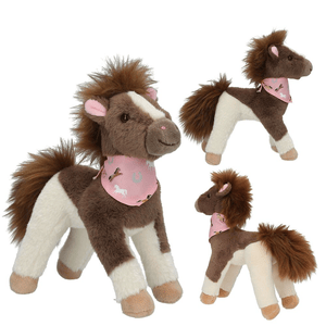 Miss Melody Plüschpferd Braun Weiß 18 cm
