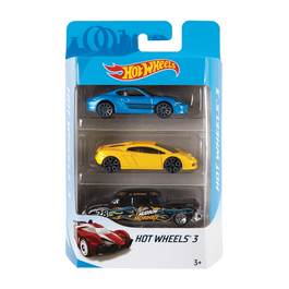 Hot Wheels Geschenk-Set Mit 3 Coolen Mini-Autos – Sortiert, Perfekt Für Kleine Rennfahrer