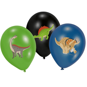 Amscan - 6 Latexballons "Happy Dinosaur"