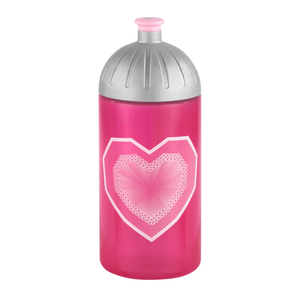 Step by Step Trinkflasche "Glitter Heart", Pink