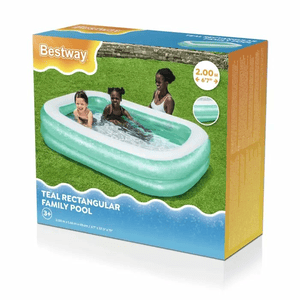 Bestway® Family Pool eckig - 200 x 146 x 48 cm türkis