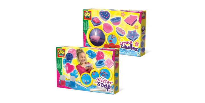 SES Creative 10137 Kreativset für Kinder Seifen und Kerzen (00910 + 14925)