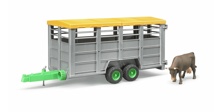 bruder - Viehtransportanhänger mit 1Kuh