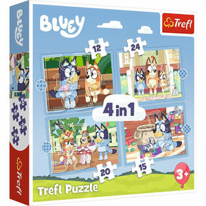 Trefl 4 in 1 Puzzle - Bluey