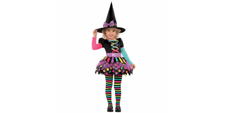 Amscan Kostüm Bunte Hexe 6-8 Jahre