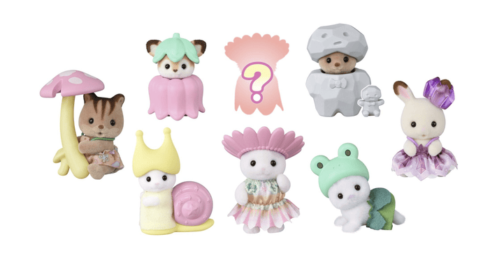 Sylvanian Families 5872 - Waldfeen, Sammelfigur Baby Woodland Fairy Costume Series, 1 Stück sortiert
