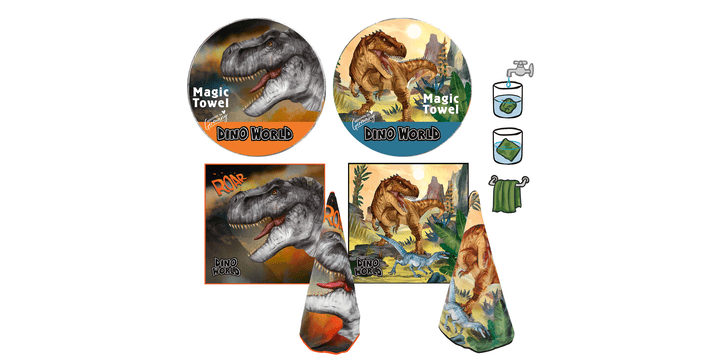 Dino World Magisches Handtuch 