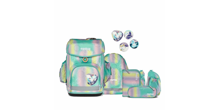 ergobag cubo light Reflex Glow Schulranzen-Set ZauBärwelt