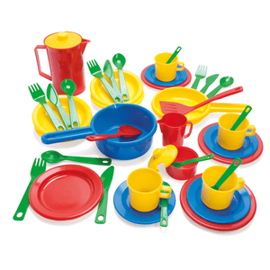 Dantoy 4223 - Küchenspielset, 42-teilig, mehrfarbig, Bio-Plastik