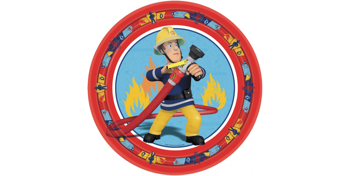 Feuerwehrmann Sam - Pappteller - Partydekoration