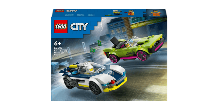 LEGO® City 60415 Verfolgungsjagd mit Polizeiauto und Muscle Car