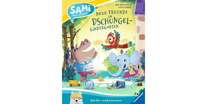 Ravensburger 46038 – Sami Lesebär - Neue Freunde im Dschungel Kindergarten