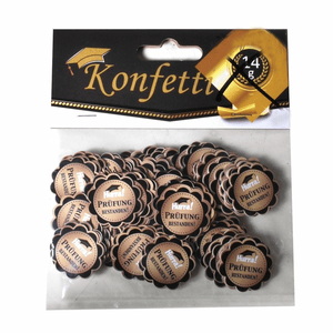 Udo Schmidt - Konfetti "Prüfung bestanden" geriffelt