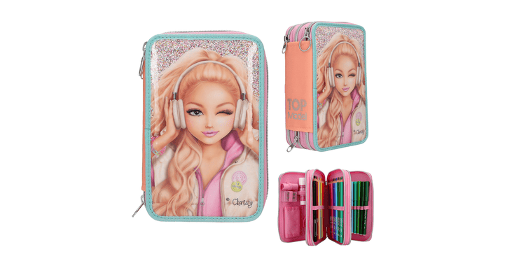 TOPModel 3 Fach Federtasche MUSIC