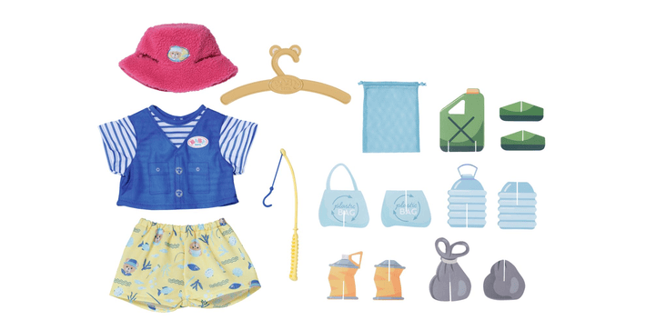 BABY born® Teddy's Angler-Outfit