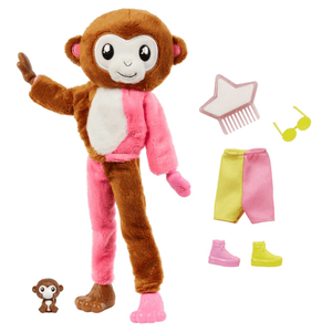 Barbie Cutie Reveal Dschungel - Puppe im Affen-Kostüm mit Farbwechsel