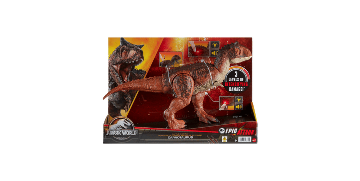 Jurassic World Epic Attack Battle mampfender Carnotaurus