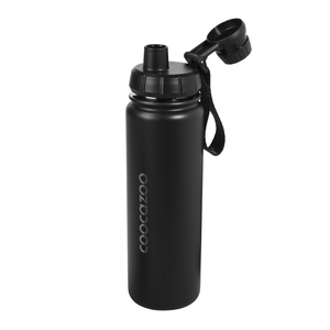 coocazoo Edelstahl-Trinkflasche Black - 0,7l