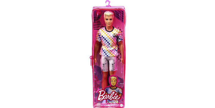 Barbie Ken Fashionistas Puppe im karierten T-Shirt