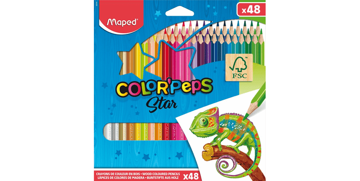 Maped Buntstifte COLOR'PEPS STAR x 48