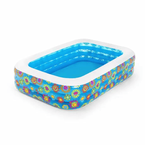Bestway® Family Pool Flunky Floral™ eckig - 229 x 152 x 56 cm