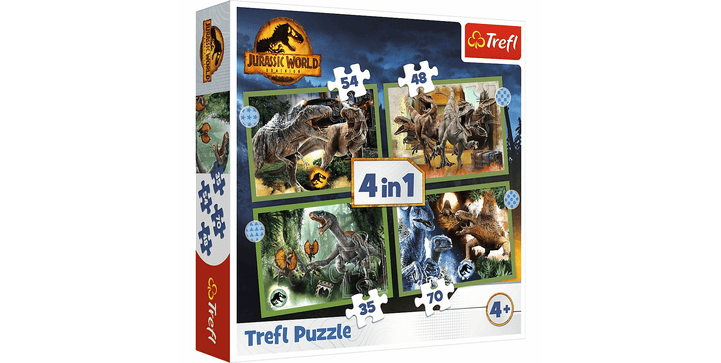 Trefl 4 in 1 Puzzle - Jurassic World
