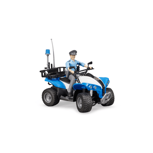 bruder - bworld Polizei-Quad mit Polizist und Ausstattung