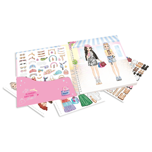TOPModel Dress Me Up Stickerbuch Shopping Tour