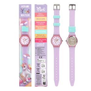 Ylvi Silikon Armbanduhr ( lila )
