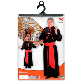 Party Discount Herren-Kostüm 'Kardinal' – Gr. 54/56, Inkl. Gewand, Mütze & Gürtel