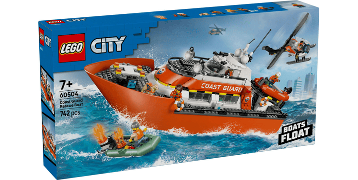LEGO® City 60504 Rettungsboot der Küstenwache mit Hubschrauber