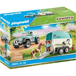 70511 PKW mit Ponyanhänger - Playmobil