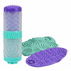 Wonder Factory Starter Set - Lila Knete + Blau-Grüner Sand